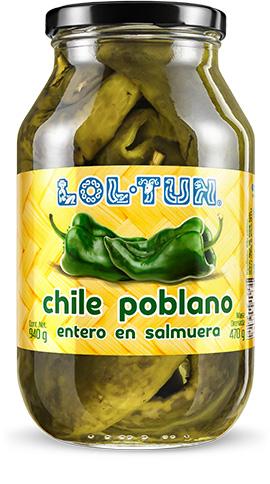 Chile Poblano Entero 940 g