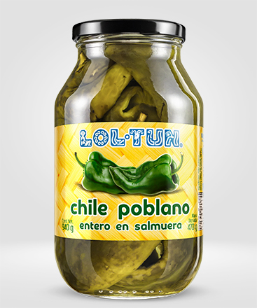 Chile Poblano Entero 940 g