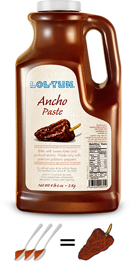 Ancho Cooking Paste 4 lb. 6 oz. / 2kg