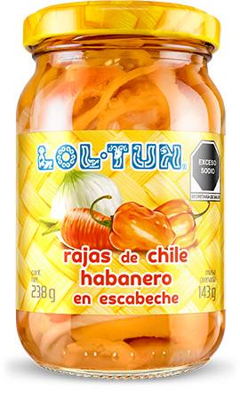 Rajas de Chile Habanero en Escabeche 238 g