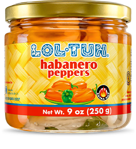 Habanero Peppers (Habaneros Enteros) 9 oz / 250g